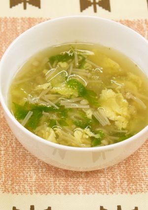 セロリとえのきの卵スープ-レシピのメイン写真