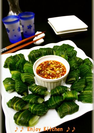 チンゲン菜のネギソースサラダ風-レシピのメイン写真