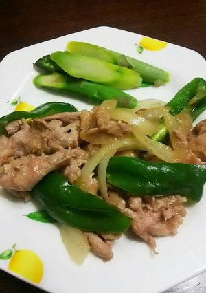 味付け1つ、豚こまピーマンの生姜焼き。-レシピのメイン写真