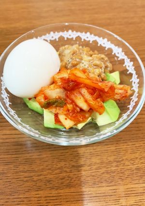 魅惑の♡アボカド納豆キムチ卵-レシピのメイン写真
