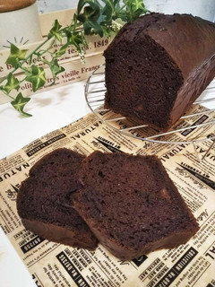 簡単♪生クリームでWチョコパウンドケーキ-レシピのメイン写真