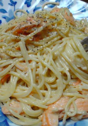 サーモンのトマトクリームパスタ-レシピのメイン写真