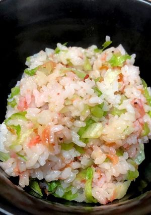 小エビとレタスのご飯-レシピのメイン写真