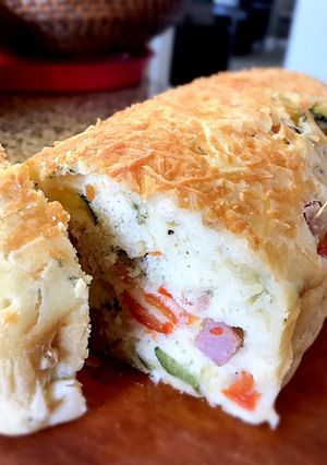 ハーブ香る野菜とハムのケークサレ-レシピのメイン写真