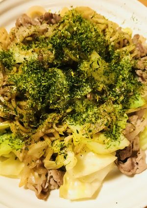 豚こまぎれ肉＆キャベツのソース炒め焼そば-レシピのメイン写真