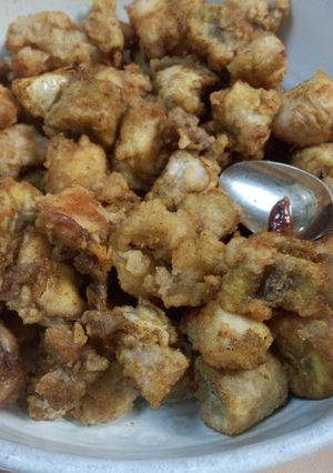 料理バナナと鶏の揚げ炒めカレー風味-レシピのメイン写真