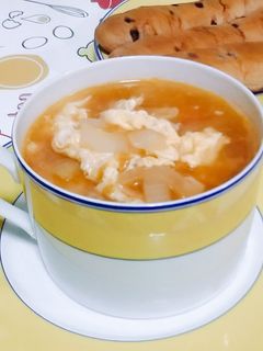 トマトと卵のスープ-レシピのメイン写真