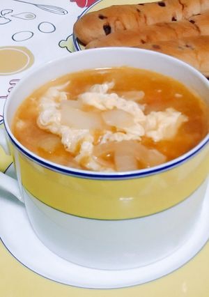 トマトと卵のスープ-レシピのメイン写真