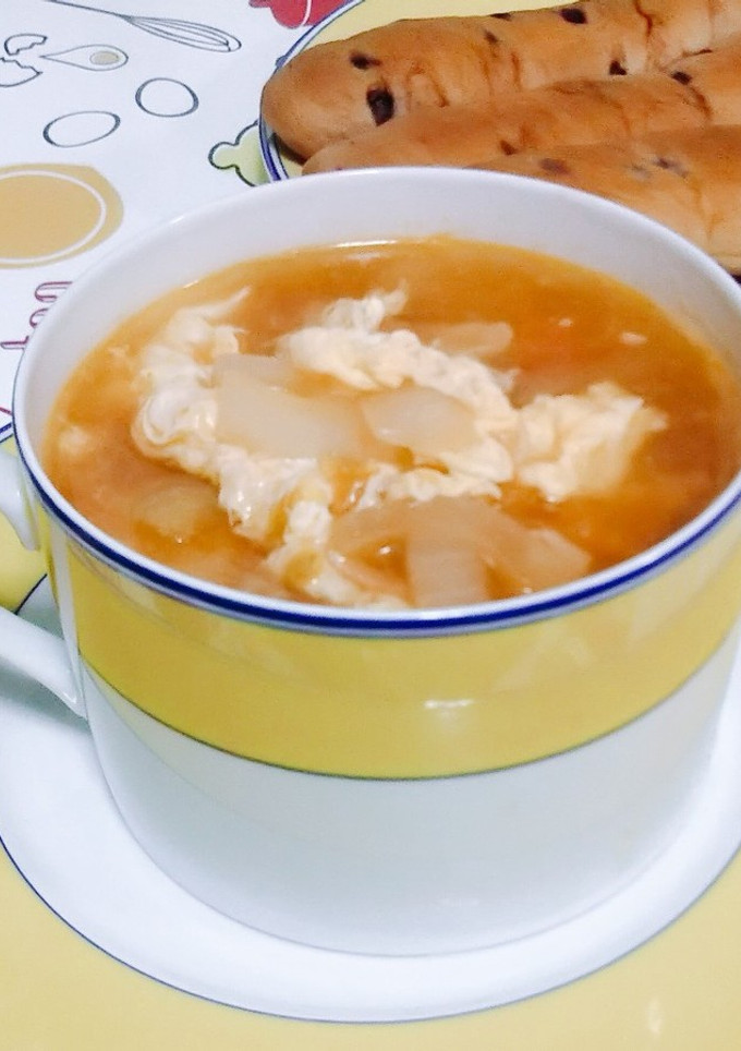 トマトと卵のスープ-レシピのメイン写真