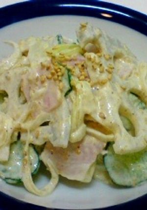 れんこんサラダ（ゴマ風味）-レシピのメイン写真