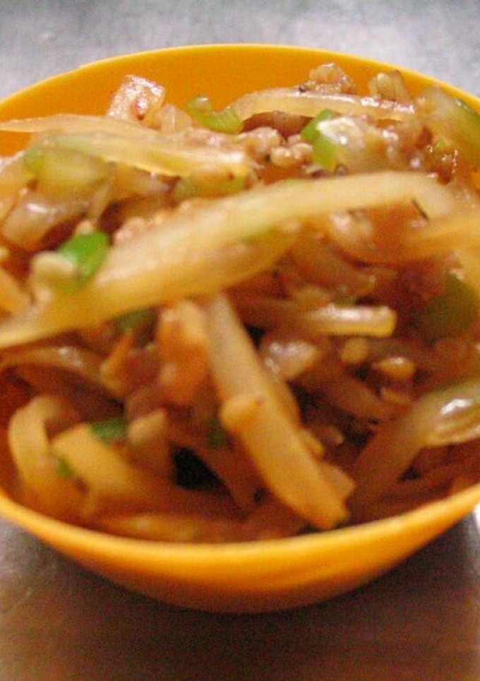 簡単！大根の皮の中華風炒め。お弁当にも！-レシピのメイン写真