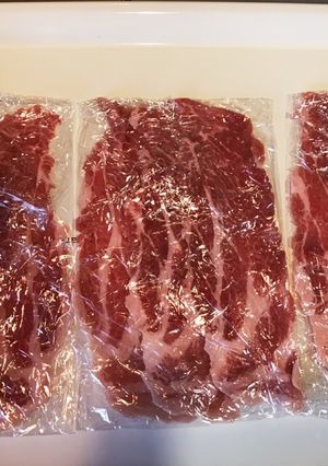お弁当用 薄切り肉を冷凍保存-レシピのメイン写真