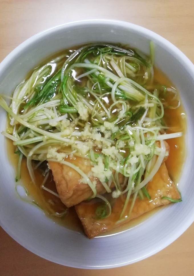 厚揚げと水菜のあんかけ-レシピのメイン写真