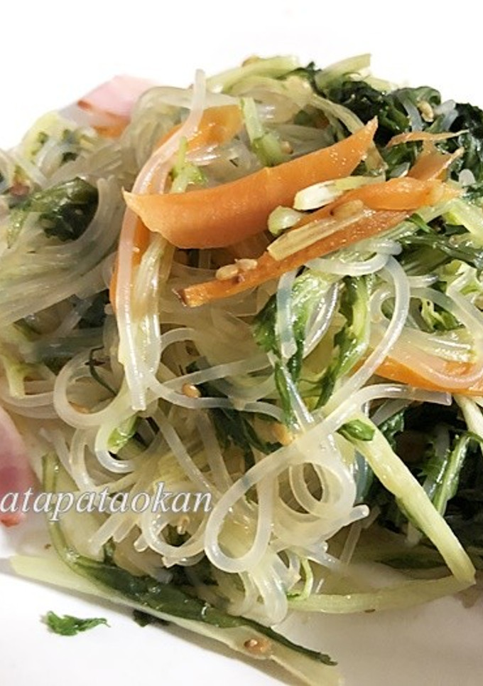 水菜と春雨の炒め物-レシピのメイン写真