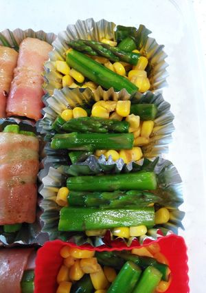 アスパラコーン 弁当用おかず作り置き-レシピのメイン写真