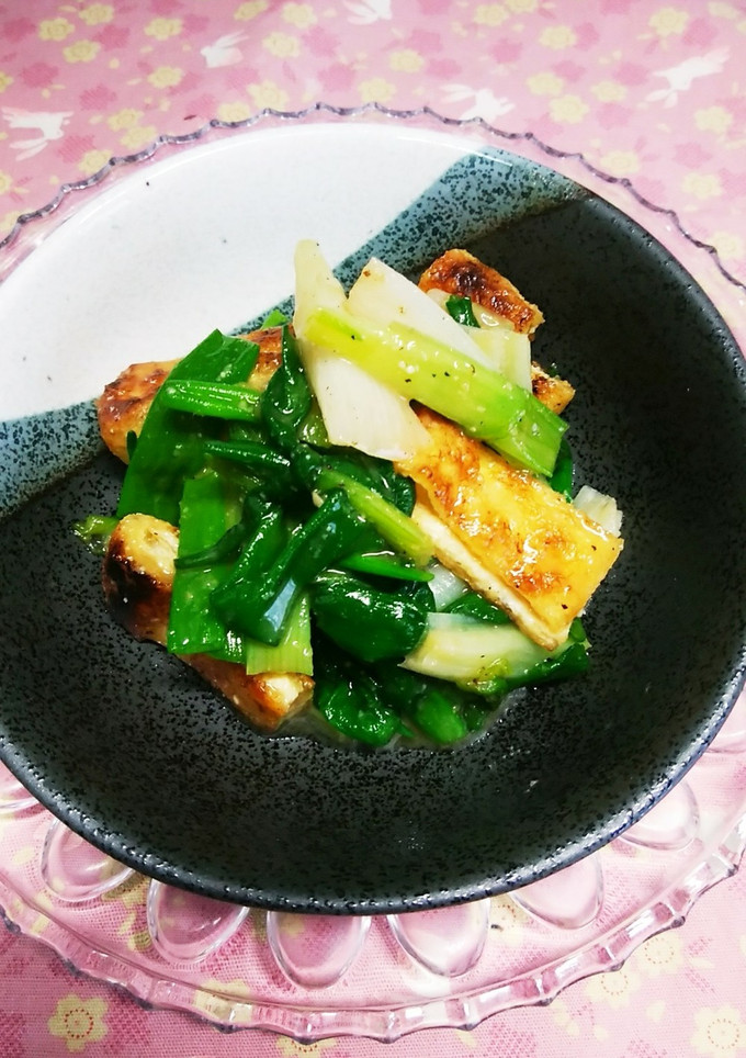 ワケギと揚げの酢味噌和え-レシピのメイン写真