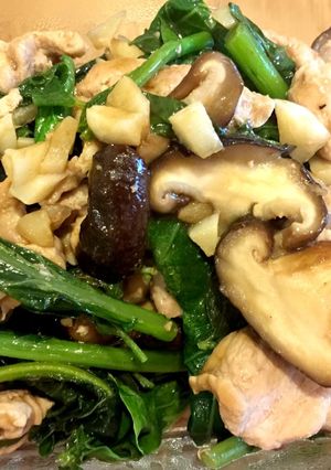 カイラン菜と豚肉のオイスターソース炒め-レシピのメイン写真