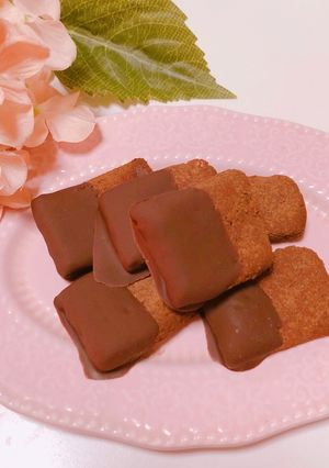 ノンオイルꕤおから&米飴ココアクッキー♡-レシピのメイン写真