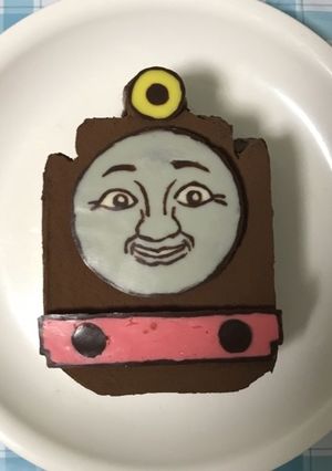 機関車トーマス ヒロのバースデーケーキ-レシピのメイン写真