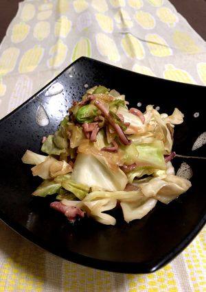 調味料一切不要♡イカの塩辛キャベツ炒め-レシピのメイン写真