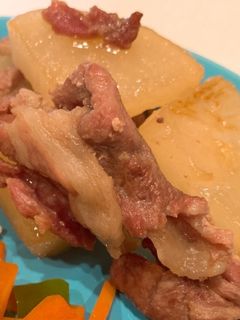 【簡単】大根と豚肉の照り煮-レシピのメイン写真