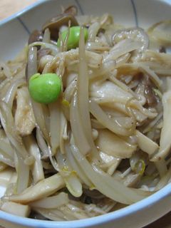 【パパッと】もやしときのこのにんにく炒め-レシピのメイン写真