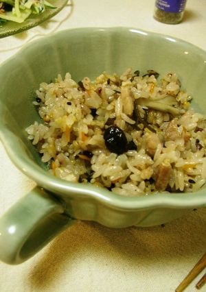 雑穀と塩豚の炊き込みご飯-レシピのメイン写真