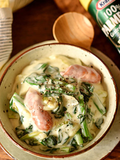 ほうれん草とチーズのクリーム煮-レシピのメイン写真