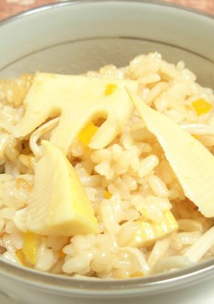 圧力鍋でモッチリたけのこご飯-レシピのメイン写真