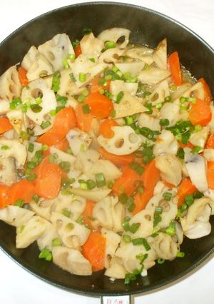 辛子蓮根の煮物♪簡単砂糖なし-レシピのメイン写真