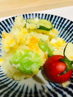 そら豆の春色ポテトサラダ マヨなし!-レシピのメイン写真