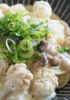 濃厚☆白子としめじのクリームパスタ-レシピのメイン写真