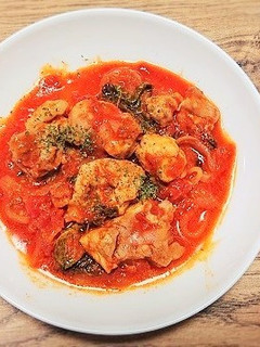 塩麹鶏とセロリのトマト煮込み-レシピのメイン写真