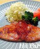 豚ロースのピリ辛味噌漬け焼き