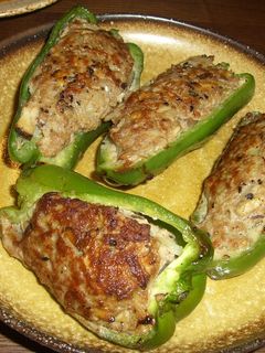 ジューシーなピーマンの肉詰め♪-レシピのメイン写真