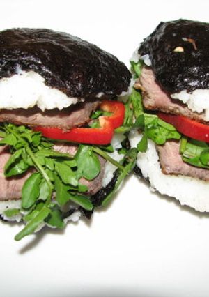 朝ご飯に『お握りバーガー』-レシピのメイン写真