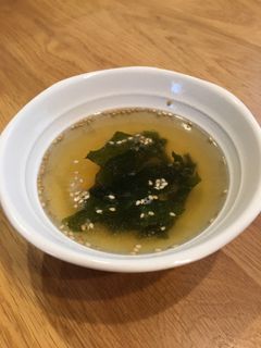 鍋いらず!簡単わかめスープ-レシピのメイン写真