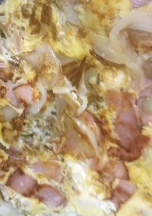 新玉ねぎと土筆のチーズオムレツ-レシピのメイン写真