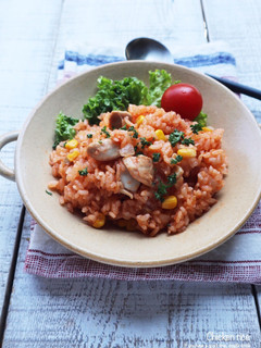 炊飯器で簡単!チキンライス-レシピのメイン写真