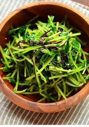 豆苗の塩昆布ナムル-レシピのメイン写真
