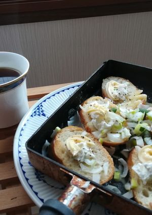 チーズとサワークリームのトースト-レシピのメイン写真