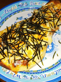 市販のナンと照り焼きチキンでお手軽ピザ-レシピのメイン写真