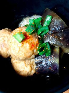 業務スーパーの冷凍揚げナスと肉団子煮-レシピのメイン写真