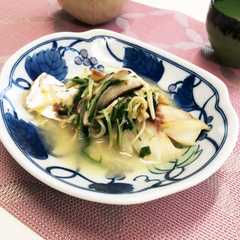 รูปของ タラと水菜の蒸し物