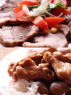 炊飯器で簡単♡じゅーしー煮豚と鶏手羽元煮-レシピのメイン写真
