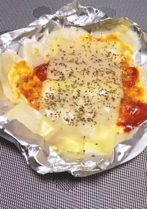 最小限&最低限の餅ピザ～マルゲリータ風～-レシピのメイン写真