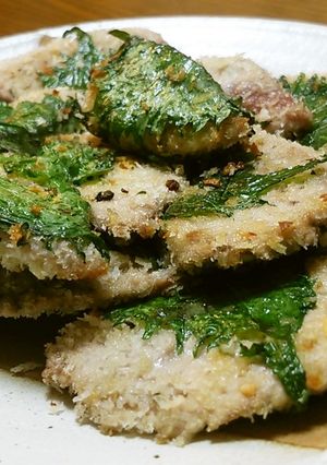 トロかつお大葉はさみ焼き。-レシピのメイン写真