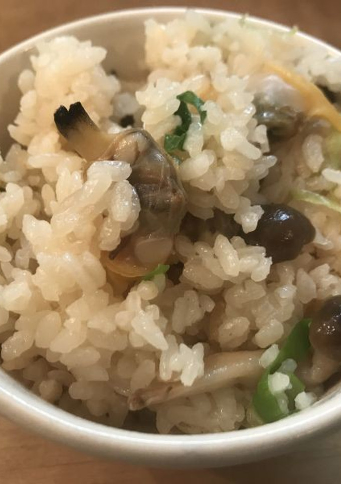 あさりとキノコの炊き込みご飯-レシピのメイン写真
