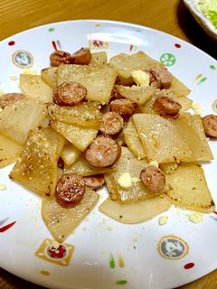 大根とソーセージのバター炒め-レシピのメイン写真