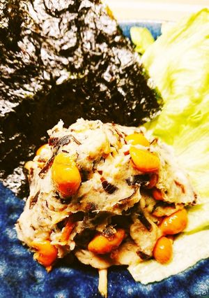 簡単!冷凍里芋となめこのねっとりサラダ♪-レシピのメイン写真